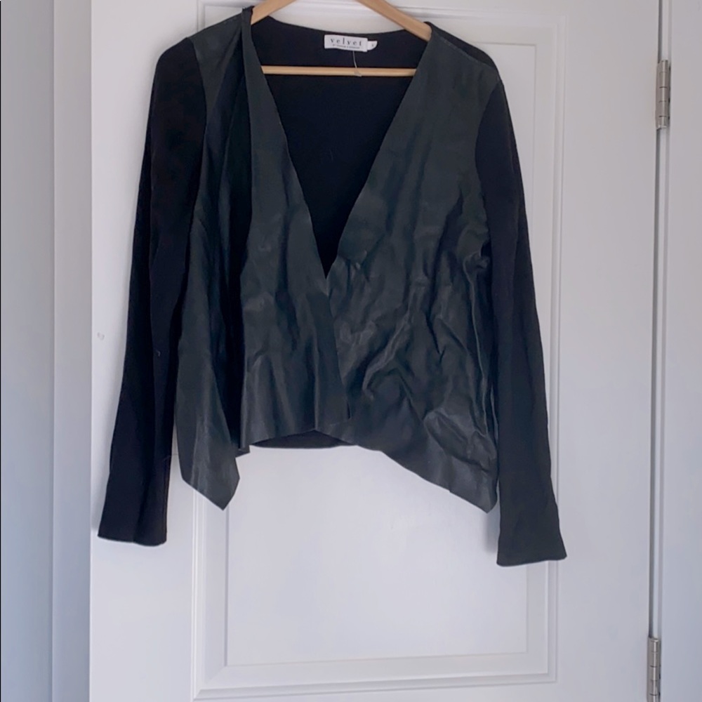 Pleather Blazer